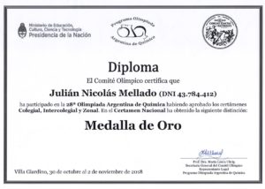 Olimpíada Química Nacional 2018