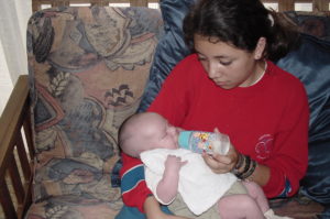 Con mi hermana Vicky - 2001