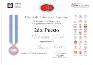 Olimpíada Informática Nacional 2016