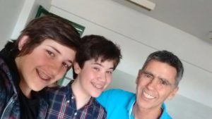 Con Lupo y mi profesor Daniel Pasetto