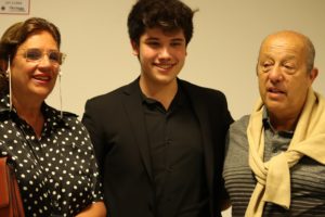 Con Cristina de Dios y Jorge Paredi (Intendente del Partido de Mar Chiquita y Sra.)